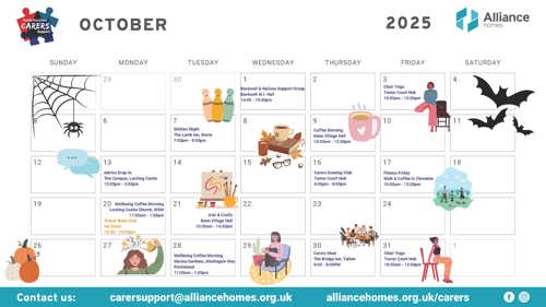 Calendar of events (October 2025)