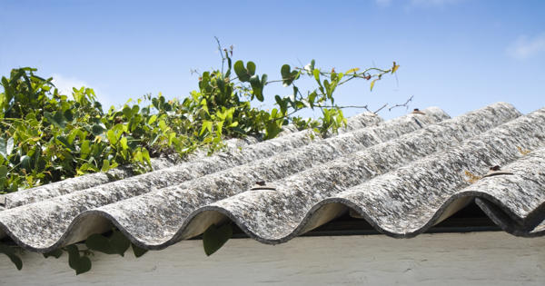 Asbestos roof
