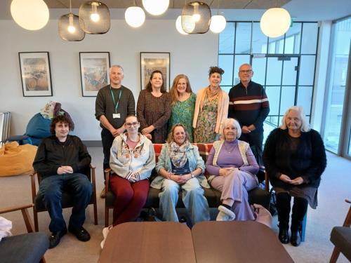 Customers from the Communities Together grant panel with members of Alliance Homes' Community Investment team