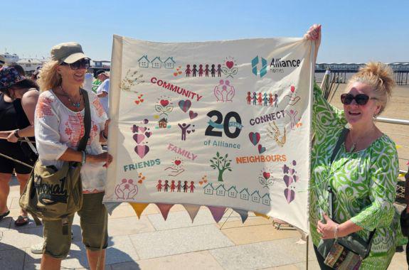 20 Year Anniversay Flag