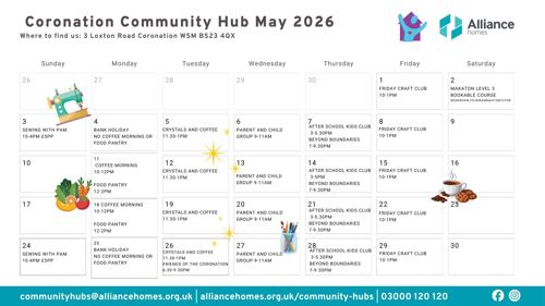 Coronation Community Hub May 2026