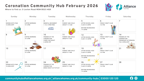 Coronation Community Hub February 2026