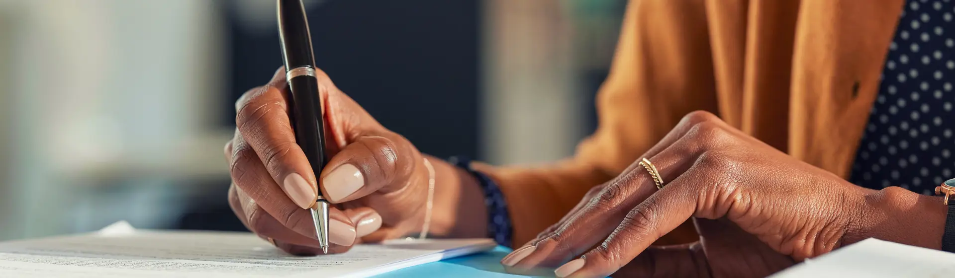 signing a contract