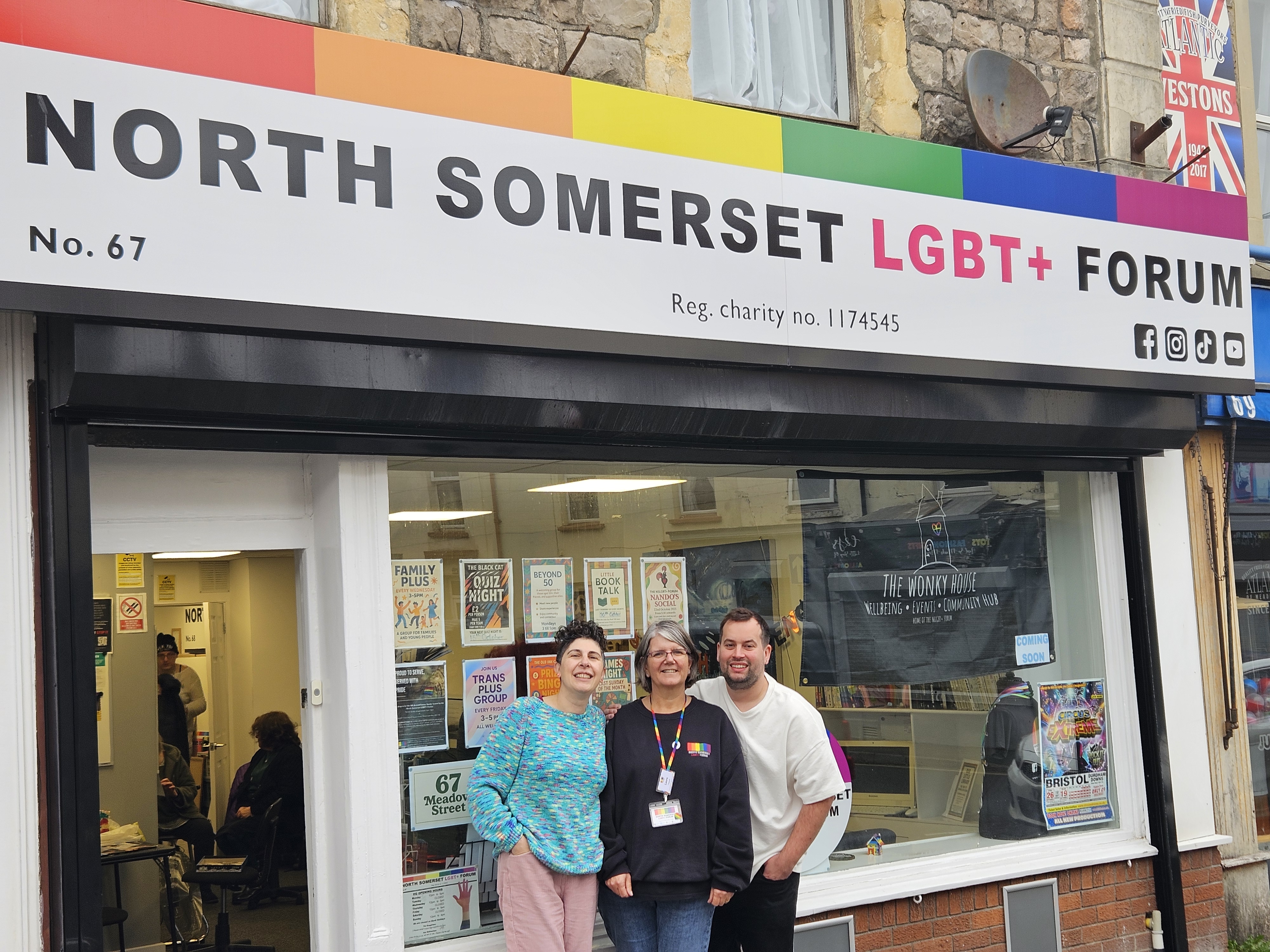 Co Chairs From North Somerset LGBT Forum And Volunteer