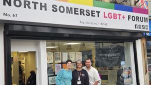 Co Chairs From North Somerset LGBT Forum And Volunteer