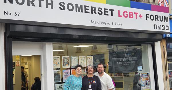 Co Chairs From North Somerset LGBT Forum And Volunteer