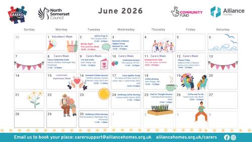 Carers Support Service What's On June 2026
