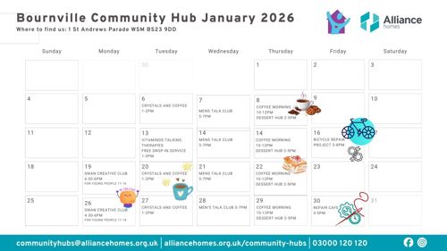 Bournville Community Hub What's On