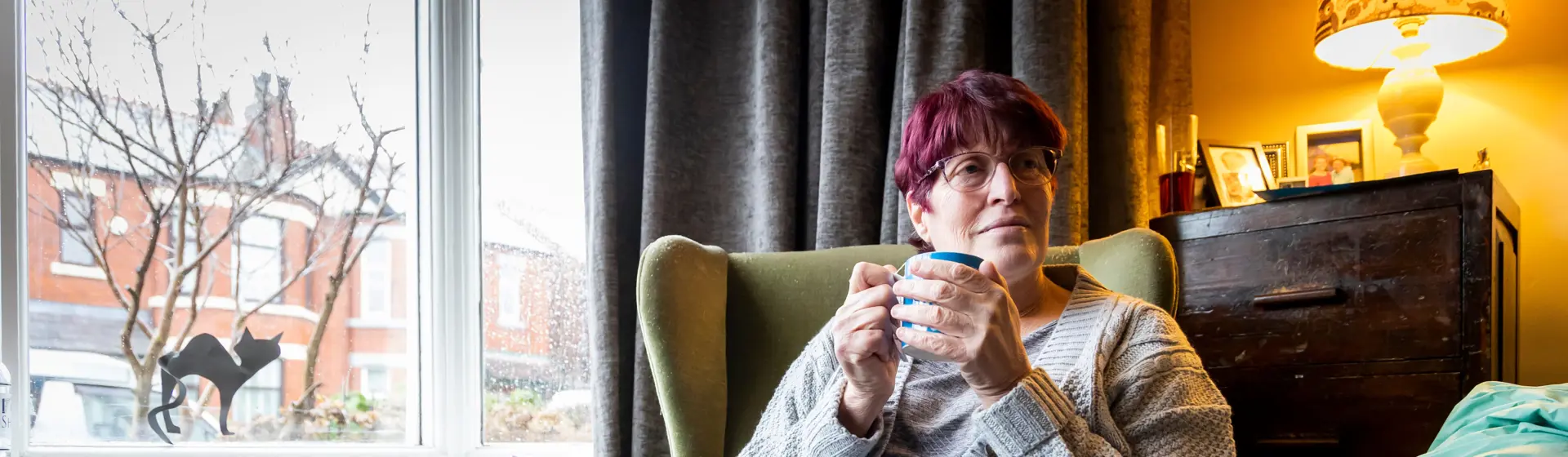 Women Sat With A Tea