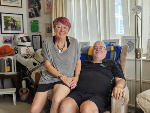 Cinzia, an unpaid carer for her partner, Wayne
